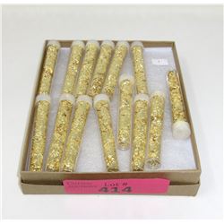 15 Vials of Decorative Gold Leaf