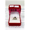 Image 2 : 14KT White Gold Sapphire & Diamond Ring