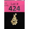 Image 1 : 10KT Yellow Gold Clown Pendant