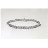 Image 1 : Amethyst & Diamond Infinity Tennis Bracelet