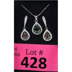 New Mystic Topaz Necklace & Earring Set