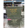 Image 1 : 2 Metal Ammo Boxes - Each is 7" x 9" x 12"