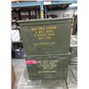 Image 1 : 2 Metal Ammo Boxes - Each is 7" x 9" x 12"