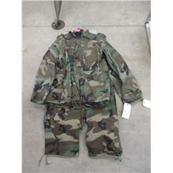 2 New Camouflage Jacket and Pant Sets -Medium Size