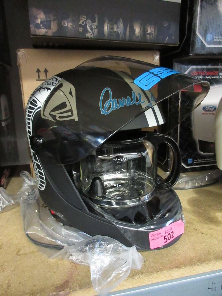 New Ford Carroll Shelby Racing Helmet Coffee Maker