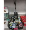Image 1 : Tray of 2 "Fishing Machines" & 15 Spools of Line
