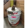 Image 1 : 20 Gallon Texaco Oil Pail with Lid