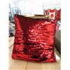 Image 1 : 8 New Colour Shifting Shimmer Pillows - Red/Black