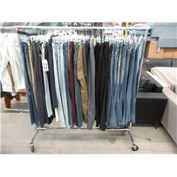 Rack of Assorted New Pants