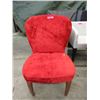 Image 1 : Red Velvet Side Chair