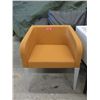 Image 1 : Fabric Upholstered Side Chair with Metal Frame