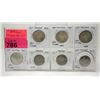 Image 1 : 7 Different Canadian 50¢ Coins - 1964 to 1970