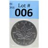 Image 1 : 1 Oz .9999 Fine Silver 2012 Canada Maple Leaf Coin