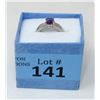 Image 2 : Lavender Amethyst & Diamond Solitaire Ring