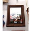 Image 1 : Large Rustic Wood Framed Mirror - 30" x 37"