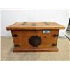 Image 1 : Small Rustic Wood Mexican Chest
