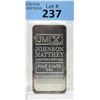 Image 1 : 10 Oz Johnson Matthey .999 Silver Bar