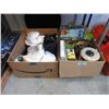 Image 1 : 2 Box Lot of Games, Curtains & More