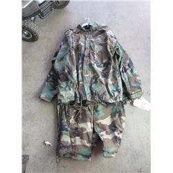 2 Camouflage Jacket and Pant Sets - Size M