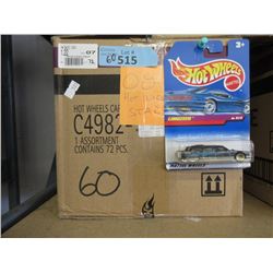 Case of 60 New Hot Wheels in Sealed Packages