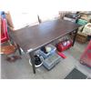 Image 1 : Wood Dining Table with Cutlery Drawer