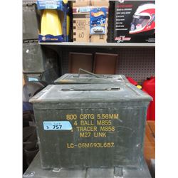 2 Metal Ammo Boxes - Each is 7" x 9" x 12"