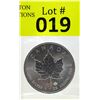 Image 1 : 1 Oz .9999 Fine Silver 2017 Canada Maple Leaf Coin