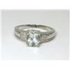 Image 1 : Green Amethyst & Diamond Cocktail Ring