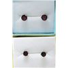 Image 1 : 2 New Pairs of Garnet Sterling Silver Earrings