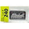 Image 1 : 1 Oz Stagecoach .999 Silver Art Bar