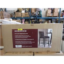 2 New 25  Counter Height Dining Chairs - Brown