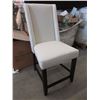 Image 1 : 2 New 29" Pub Height Fabric Upholstered Chairs