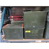 Image 1 : 3 Metal Ammo Boxes - Each is 7" x 9" x 12"