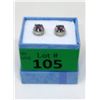 Image 2 : Ocean Blue Mystic Topaz & Diamond Earrings