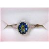 Image 1 : Ocean Blue Mystic Topaz & Diamond Ring