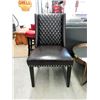 Image 1 : New Brown Side Chair with Nail Head Detail