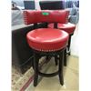Image 1 : New 24" Red Swivel Stool - Leather Look