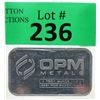 Image 1 : 1 Oz. Ohio Precious Metals .999  Silver Bar