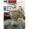 Image 1 : Vintage Nickel Plated Cast Brass Urn
