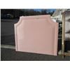 Image 1 : New Queen Size Pink Fabric Upholstered Headboard