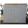 Image 1 : New Queen Size Beige Fabric Upholstered Headboard