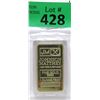 Image 1 : Gold Plated 1 Oz. Credit Johnson Matthey Bar