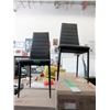 Image 1 : 2 New Black Dining Chairs with Metal Frames