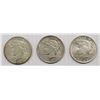 Image 1 : (3) PEACE SILVER DOLLARS