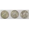 Image 2 : (3) PEACE SILVER DOLLARS