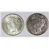 Image 1 : 1925 AND 1925-S PEACE SILVER DOLLARS