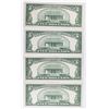 Image 2 : (4) 1950-B $5.00 FEDERAL RESERVE NOTES