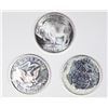 Image 2 : (3) ONE OUNCE SILVER ROUNDS