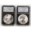 Image 1 : (2) 2013 W AMERICAN SILVER EAGLES