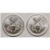 Image 2 : (2) 1991 AMERICAN SILVER EAGLE